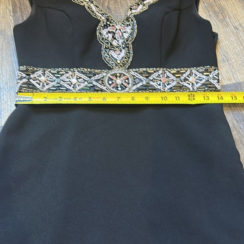Sue Wong Womens Slip Dress Vtg 90s Y2K Black Size 4 - Picture 11 of 17